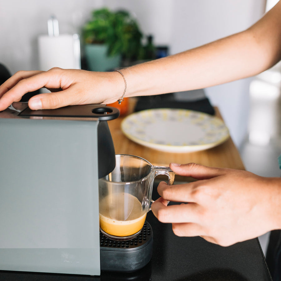 Press start for instant brew