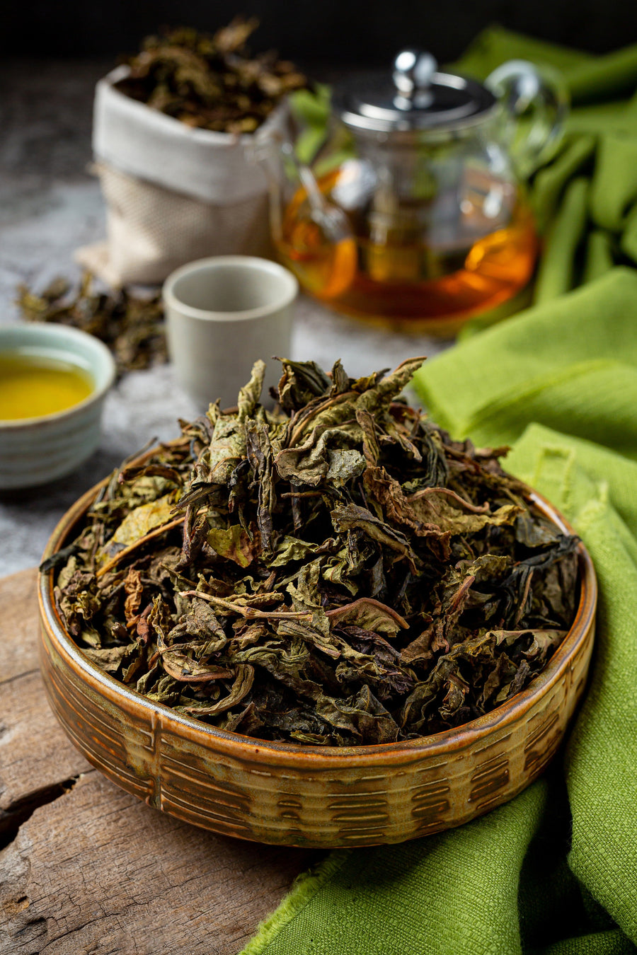 03. Raw Green Tea Leaves